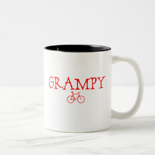 Grampyの赤のバイク ツートーンマグカップ