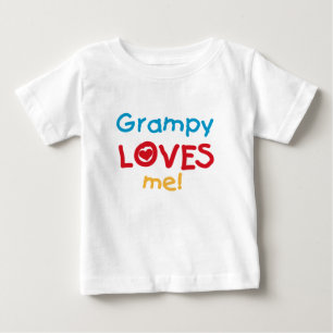 Grampyは私をTシャツおよびギフト愛します ベビーTシャツ