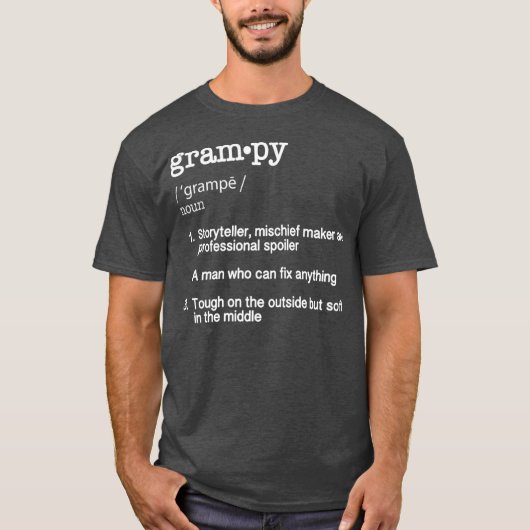Grampy定義T現おもしろい在クールギフト Tシャツ (正面)