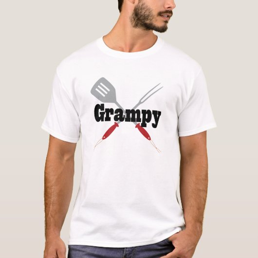 Grampy BBQのギフトのアイディア Tシャツ (正面)