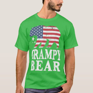 Grampy Bear Patriotic Flag Matching Family 4th Of Tシャツ