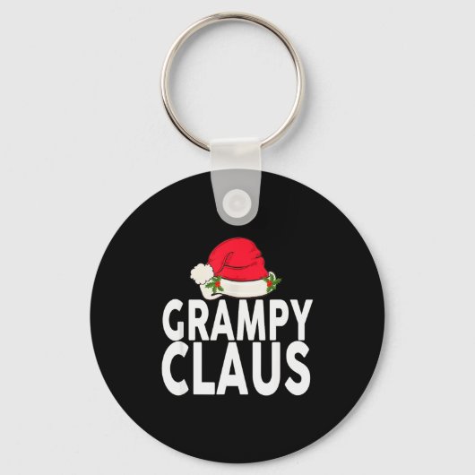 Grampy Claus Christmas Family Group Matching Pajam キーホルダー (正面)