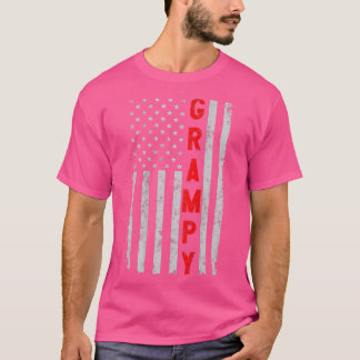 Grampy Funny Fathers Day Vintage Patriotic America Tシャツ