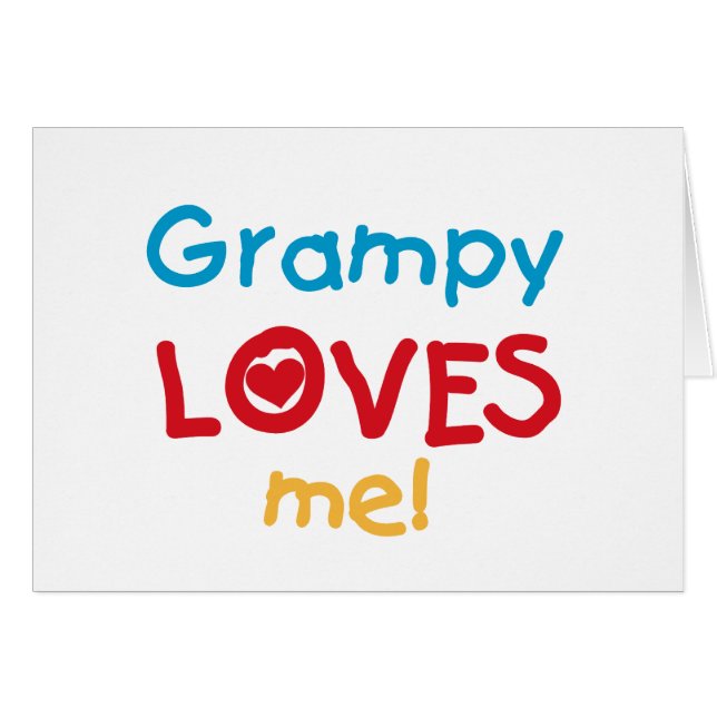 Grampy Loves Me Tシャツとギフト (正面横)