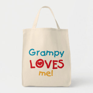 Grampy Loves Me Tシャツとギフト トートバッグ