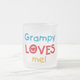Grampy Loves Me Tシャツとギフト フロストグラスマグカップ