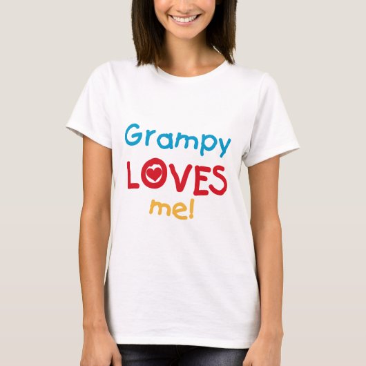 Grampy Loves Me Tシャツとギフト Tシャツ (正面)