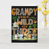 Grampy Of The Wild &amp; Three Zoo 3rd Birthday Sa カード (黄色い花)