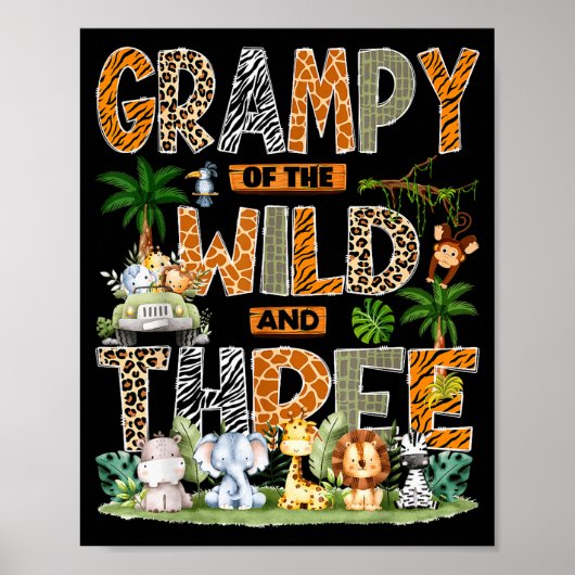 Grampy Of The Wild &amp; Three Zoo 3rd Birthday Sa ポスター (正面)