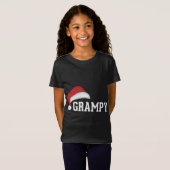 Grampy - Santa Hat Grandparent Christmas Holiday G Tシャツ (正面フル)