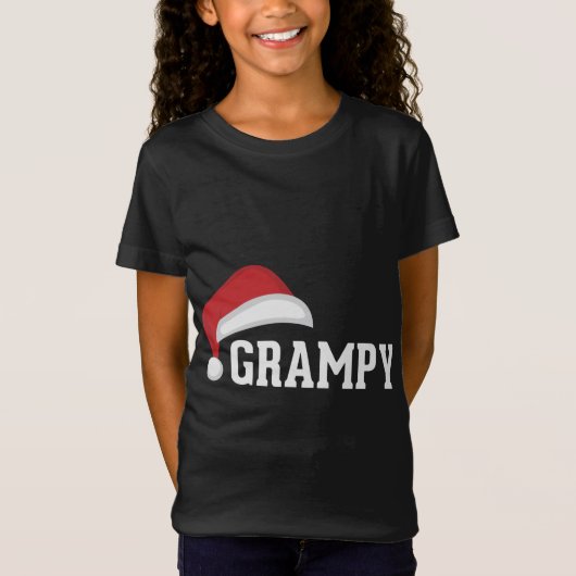 Grampy - Santa Hat Grandparent Christmas Holiday G Tシャツ (正面)