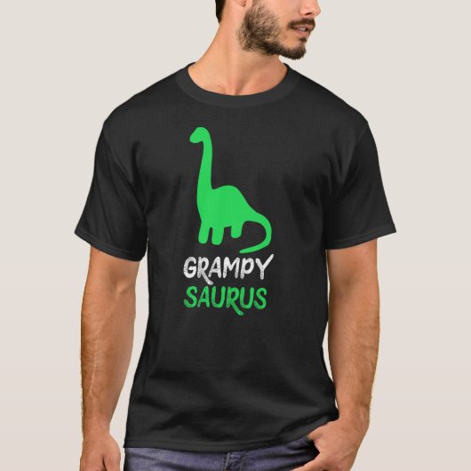 Grampy-Saurus Funny Dino Dinosaur GrampySaurus Tシャツ (正面)