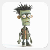 Grampy Zed - Moody Ghoul Sticker スクエアシール (正面)