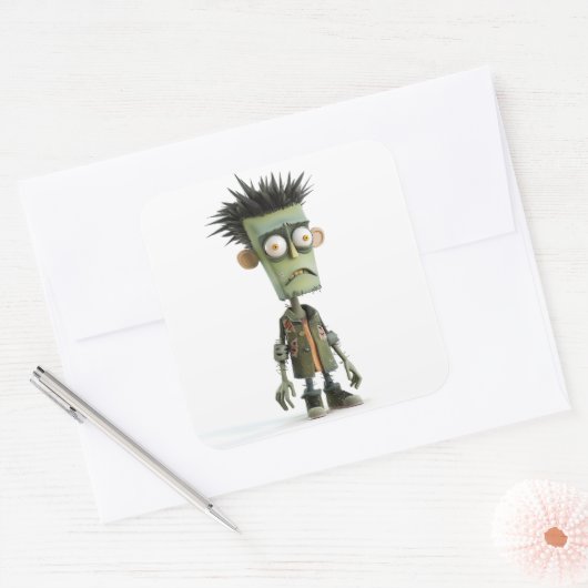 Grampy Zed - Moody Ghoul Sticker スクエアシール (封筒)