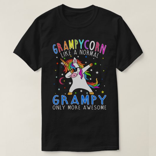 grampycorn Like A grampy Only Awesome Dabbing Unic Tシャツ (デザイン正面)