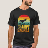 Grampysaurus Rex Dinosaur Grampy Saurus Family Mat Tシャツ (正面)