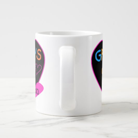 Gram's Girl Tカスタムシャツ,マグカップ,ボタン,ケース ジャンボコーヒーマグカップ (裏面)