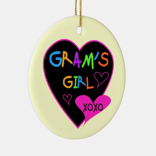 Gram's Girl Tカスタムシャツ,マグカップ,ボタン,ケース セラミックオーナメント (右)