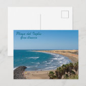 Gran Canaria Beach Scene Postcard ポストカード (正面/裏面)