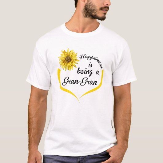 Gran-Gran Gift: Happiness Is Being A Gran-Gran Tシャツ (正面)