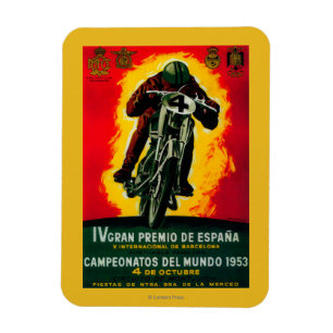Gran Premio deエスパーニャVintage PosterEurope マグネット