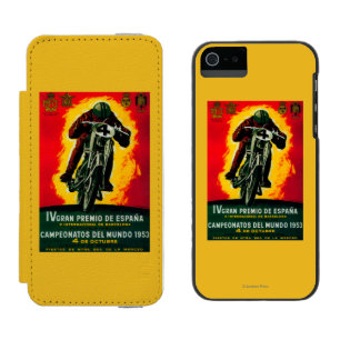 Gran Premio deエスパーニャVintage PosterEurope iPhone SE/5/5sウォレットケース