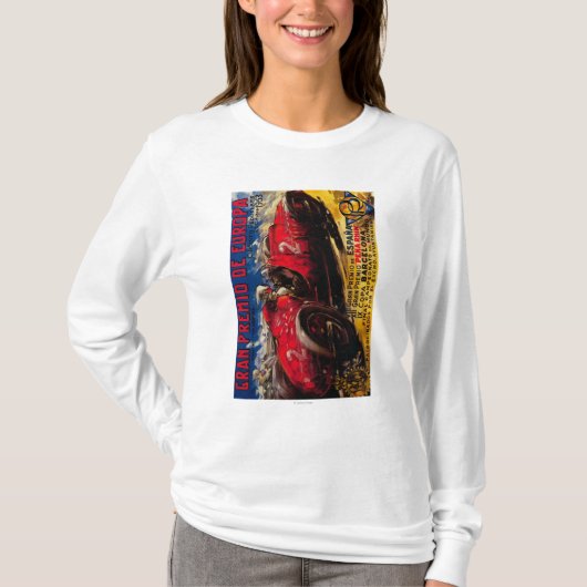 Gran Premio De Europa Vintage PosterEurope Tシャツ (正面)