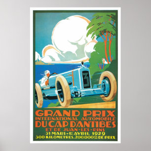 Gran Prix Automobile Vintage Ad Art Posters ポスター