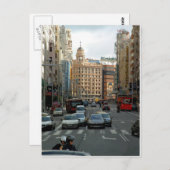 Gran Vía de Madrid, España ポストカード (正面/裏面)