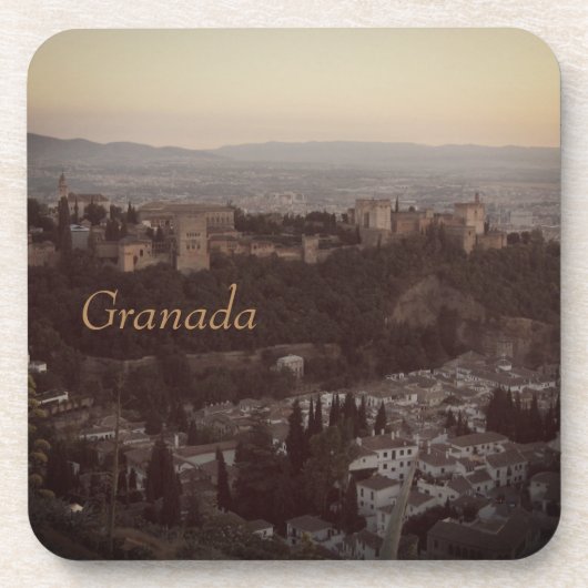Granada，スペインViewフォトプラスチックコースター コースター (正面)