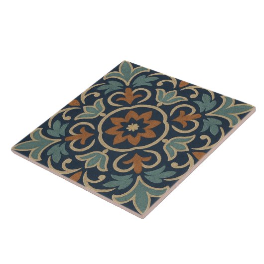 Granada Petals – Moorish Blossom Tile Design タイル (側面)