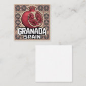 Granada Spain Pomegranate Sticker エンクロージャーカード (正面/裏面)