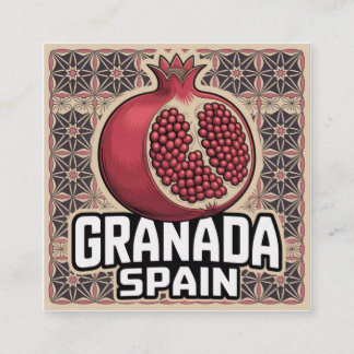 Granada Spain Pomegranate Sticker エンクロージャーカード