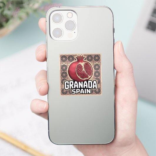 Granada Spain Pomegranate Sticker シール (スマートフォン)