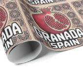 Granada Spain Pomegranate Sticker ラッピングペーパー (ロールコーナー)
