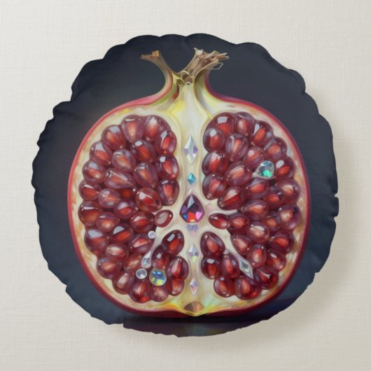Granatapfel – Wertvolle Frucht für Gesundheit ラウンドクッション (正面)