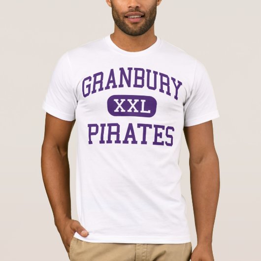 Granbury -海賊-高等学校- Granburyテキサス州 Tシャツ (正面)