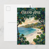 Grand Anse Beach Grenada ポストカード (正面/裏面)