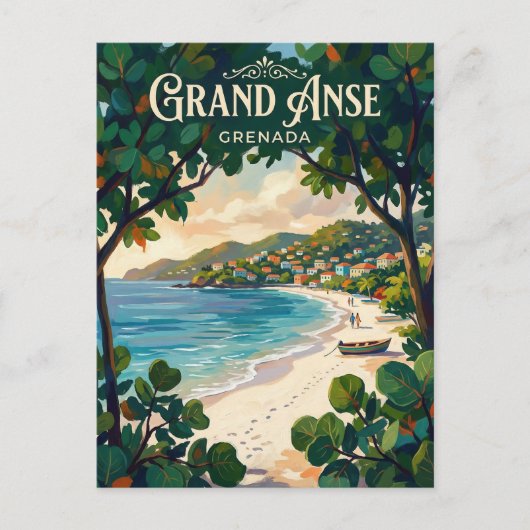 Grand Anse Beach Grenada ポストカード (正面)