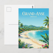 Grand Anse Beach Grenada ポストカード (正面/裏面)