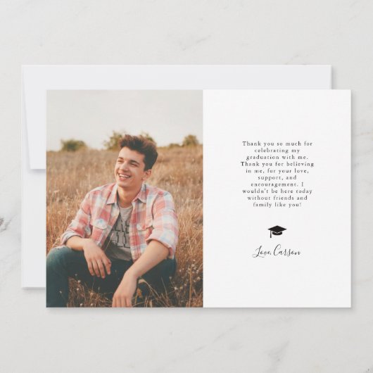 Grand Arch Photo Graduation発表 招待状 (裏面)