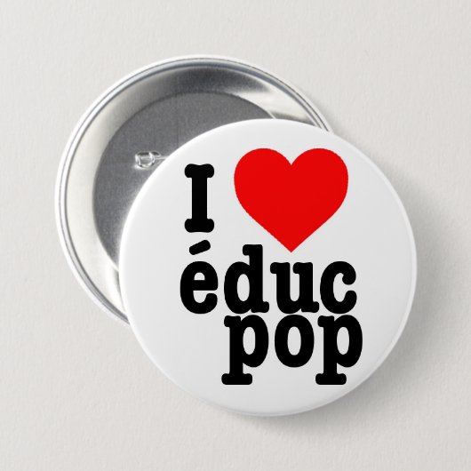 Grand Badge I love educ pop 缶バッジ (正面&裏面)