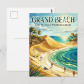 Grand Beach Canada ポストカード (正面/裏面)