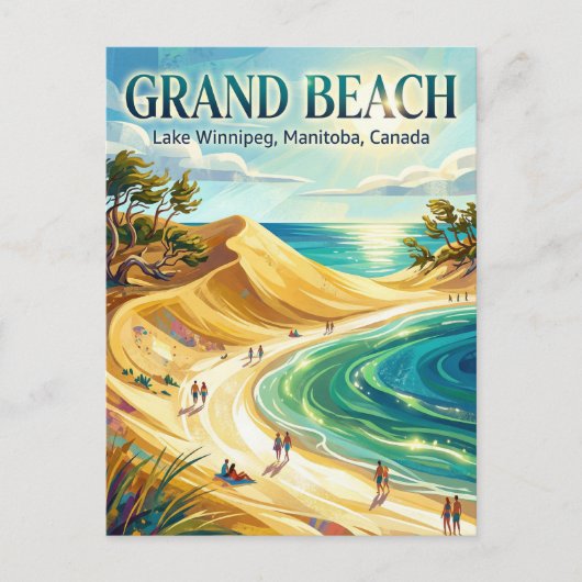 Grand Beach Canada ポストカード (正面)