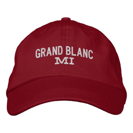 Grand Blanc Michigan Embroidered Baseball Hat 刺繍入りキャップ (正面)