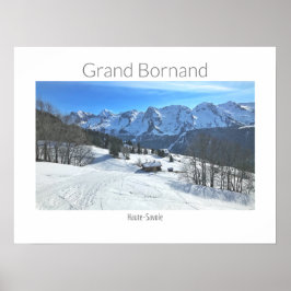Grand Borand - Haute-Savoie, フランスの Alps Poster ポスター