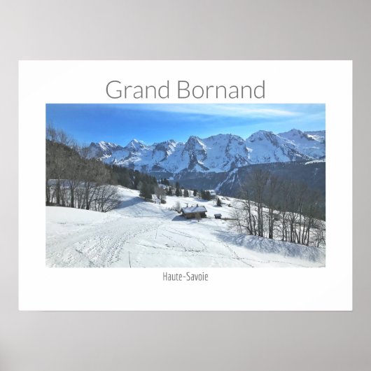 Grand Borand - Haute-Savoie, フランスの Alps Poster ポスター (正面)