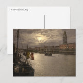 Grand Canal by Moonlight I，ヴェネツィア，イタリア ポストカード (正面/裏面)
