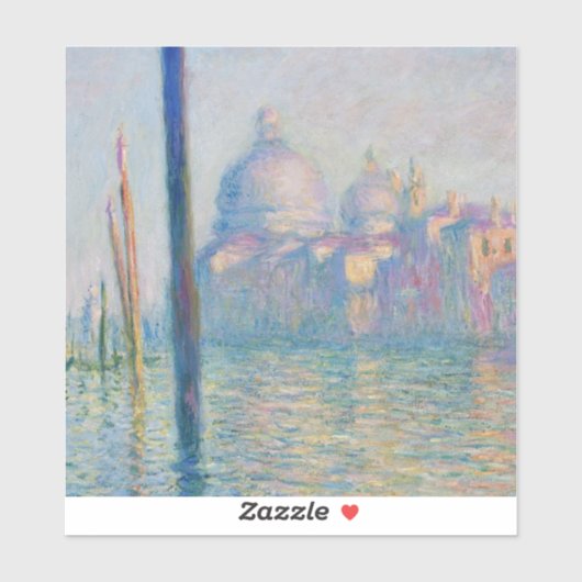 Grand Canal Monet Venice Italy Classic Painting シール (シート)