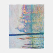 Grand Canal Monet Venice Italy Classic Painting フリースブランケット (正面)